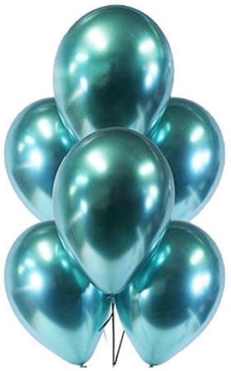 Set van 10 Metallic Ballonnen Groen | Latex Ballonnen | Feesten & Partijen